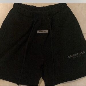 Essentials Men's Black Athletic Shorts